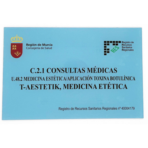 Placa RES Región de Murcia | Según normativa sanitaria