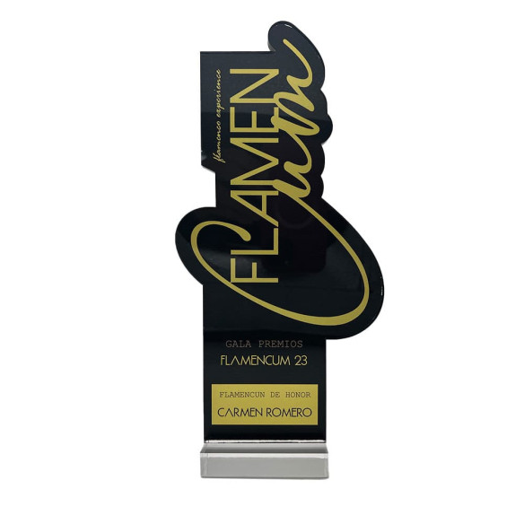 Trofeo de metacrilato personalizado 8 mm | A4 y A5