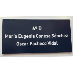 Placa de buzón rectangular personalizada | Desde 4 €