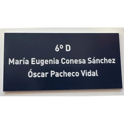 Placa de buzón rectangular personalizada | Desde 4 €