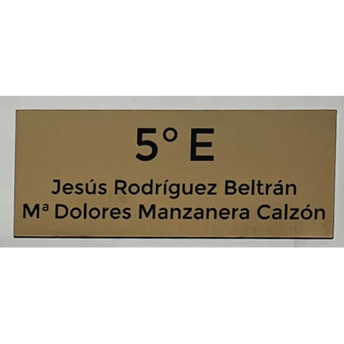 Placa de buzón rectangular personalizada | Desde 4 €