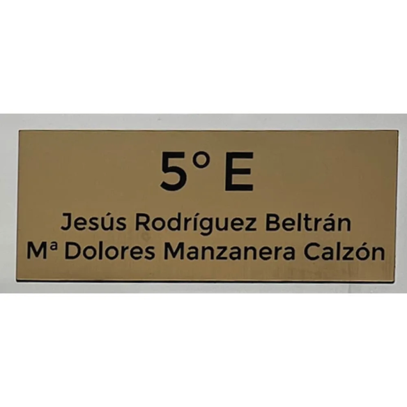 Placa de buzón rectangular personalizada | Desde 4 €