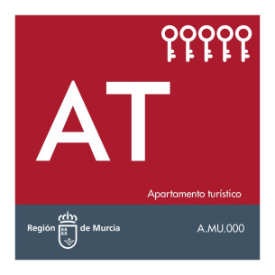 Placa apartamentos turísticos Región de Murcia | 40x40