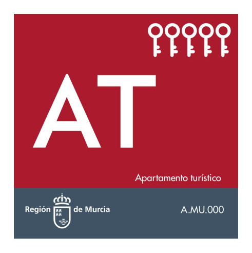 Placa apartamentos turísticos Región de Murcia | 40x40