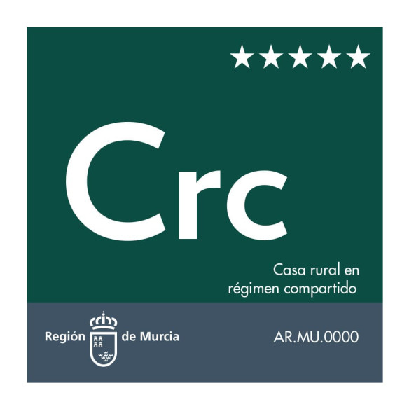 Placa de casa rural Región de Murcia | PVC 40x40 cm