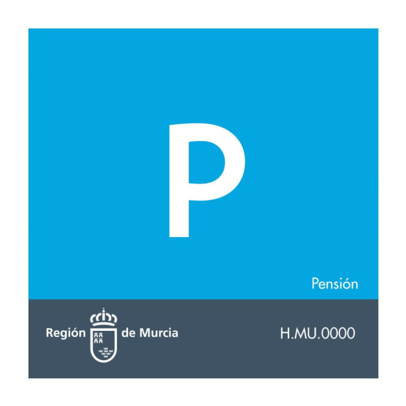 Placa de casa rural Región de Murcia | PVC 40x40 cm